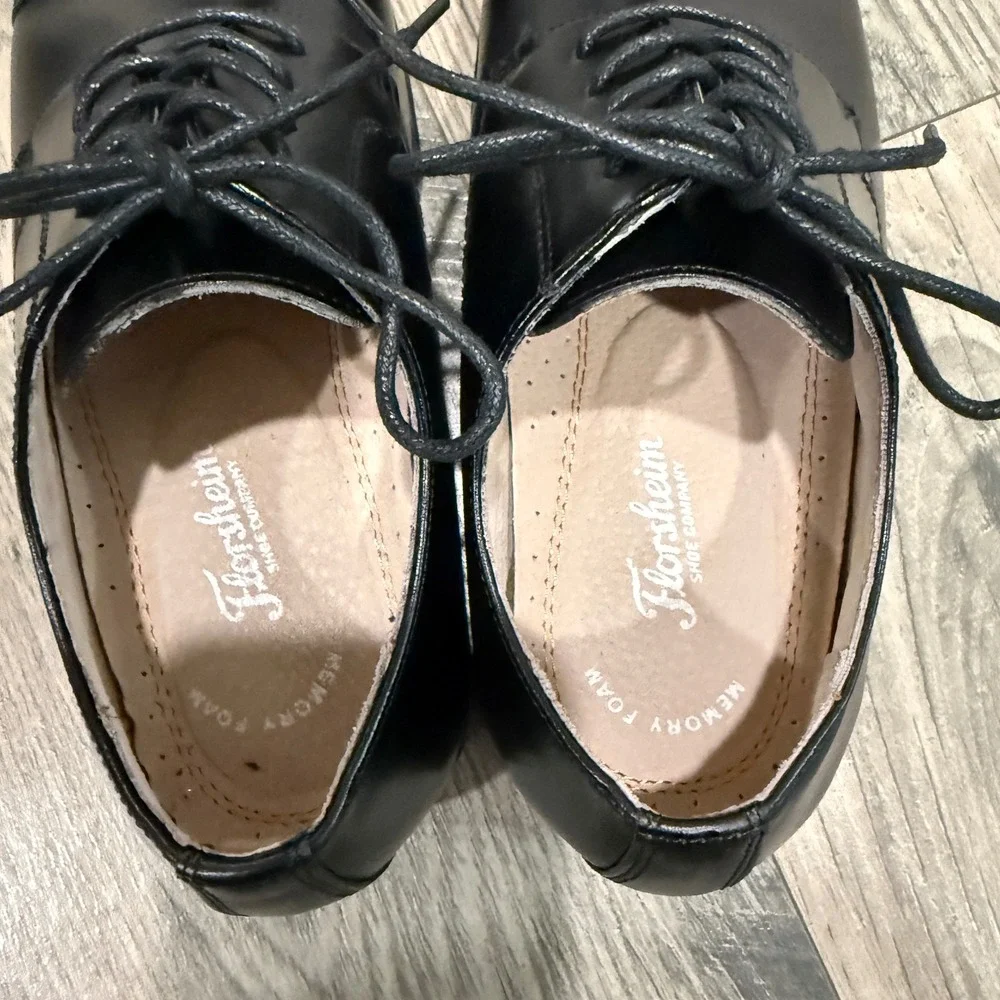 Florsheim Kids Reveal Cap Toe Oxford Jr Dress Shoes Black Boys Size 5M